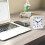 Silent Alarm Clocks Bedside Non Ticking Battery Powered Clockswhite 15
