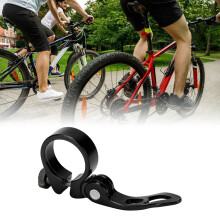 BOLANY Mountain Road Fahrrad Sattelstützenklemme Schnellverschluss Fahrradsattelstützenklemme 31,8 mm Schwarz