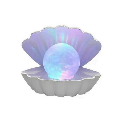 Pearl Shell Night Light Color Changing LED Seashell Desktop Decorative Light Bedroom Bedside Table Light Shell Gift
