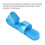S Code Splint 7.5 x 1.8 cm Protezione per nocche argento 10