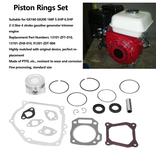 Kit de joints de piston 68 mm GX160 GX200 5,5-6,5 HP 2