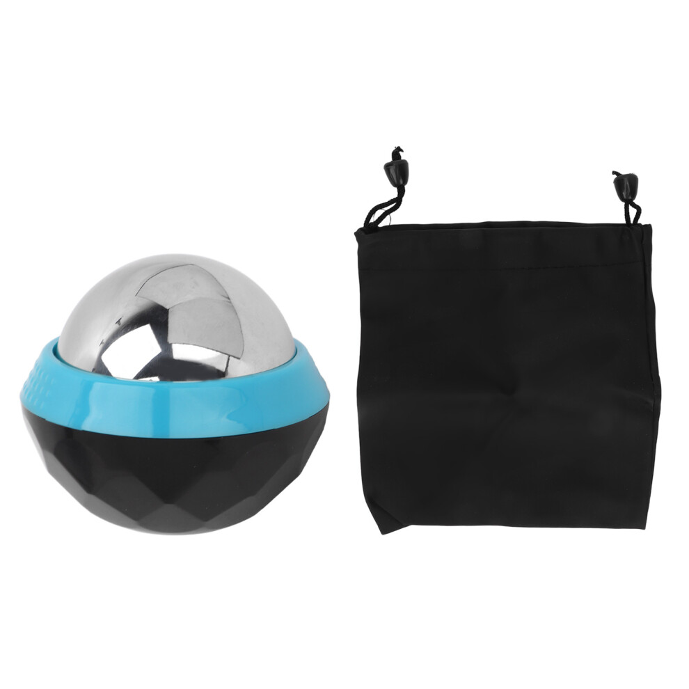 Blue/Black Cold Massage Roller Ball Handheld Heat Relief