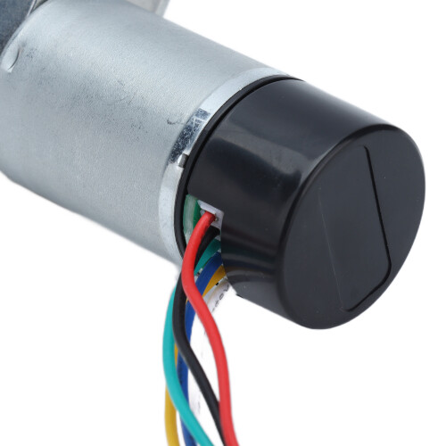 JGY-370 Encoder per motore DC con riduttore a vite senza fine, 24V 6x14mm 2