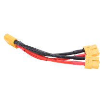 XT60 Paralleles Batterieverbinderkabel Doppelverlängerung Y-Splitter 1 Männlich auf 2 Weiblich Silikondraht für RC-Batterien