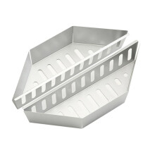 Holzkohle-Körbe - Großer Aluminisierter Holzkohlekorb, Grillbrennstoffhalter für 2 Stück - Ideal für Holzkohlegrills