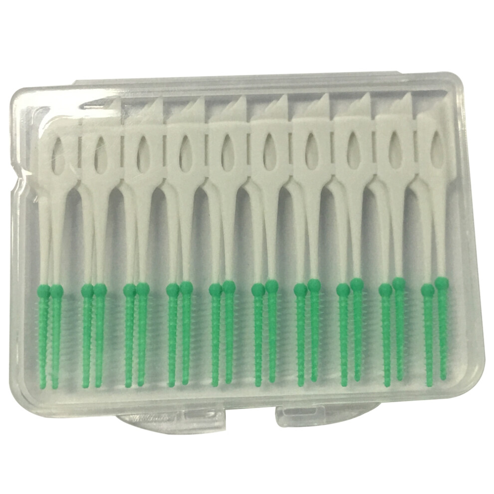 20pcs Disposable Soft Silicone Interdental Brushes
