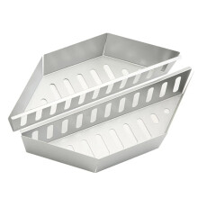 Charcoal Baskets 2 Pieces, Light Thickened Steel Grill Baskets for Camping, Picnic and Outdoor Charcoal Storage