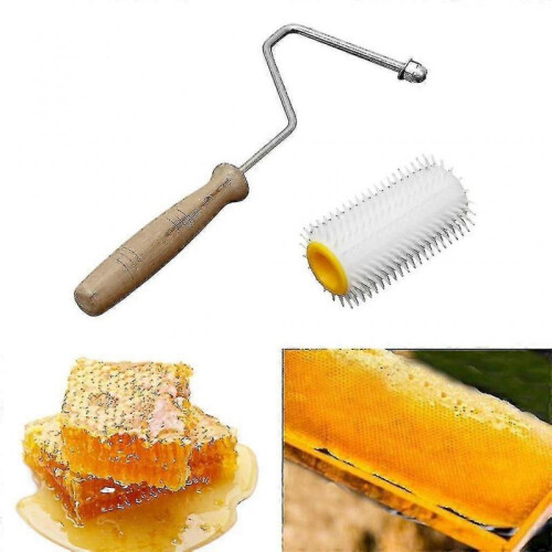 Propolis Collector Needle Extractor Uncapping Extracting Roller Honeycomb Tool 1