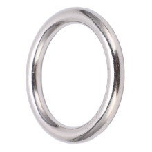 Schweißring aus Edelstahl, geschweißter runder Ring für Navigation, Taucherhängematten und Taschen, 10x60 mm