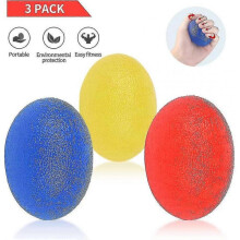 Hand Trainer Finger Trainer Egg-shaped Grip Balls, 3pcs 30-60lbs, Hand Therapy Exercise Balls Stress