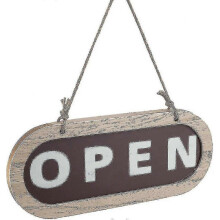 Open/closed Sign,wooden Door Plaque,wooden Shop Door Sign Double,sided Hanging Sign