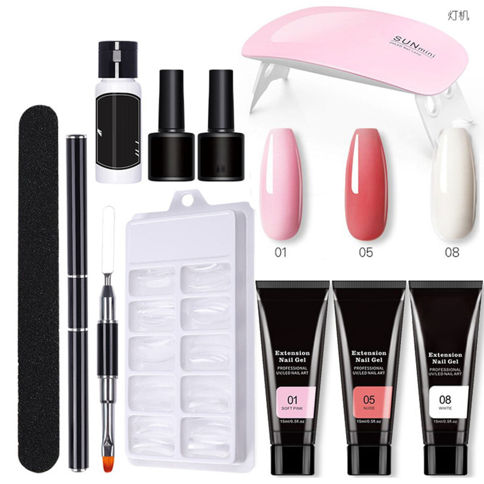 11Pcs Nail Extension Glue Set DIY 15ml 3 Color
