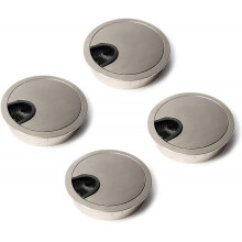 Round Wire Cable Cover 60mm for Recessing on Office Table Cable Organizer for Furniture