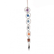 Crystal 7 Chakra Gemstone Wall Decoration Painted Acrylic Pendant for Home Living Room Bedroom New_b