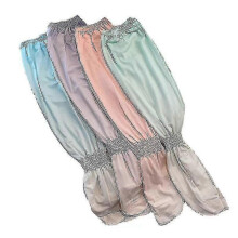 4 pairs of ice silk hand sleeves, gradient color sun protection arm gloves, loose large size sleeves for summer driving, fashionable UV protection