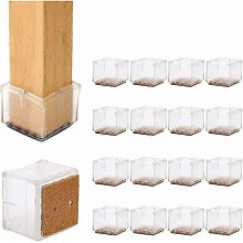 Furniture Pads Rubber Chair Leg Cups,16 PCS Non-Slip Silicone Feet for Table Leg Cups(31-36mm)