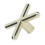 Fourche croisée en cuivre imitation pour triangles de billard 6
