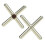 Fourche croisée en cuivre imitation pour triangles de billard 9