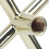 Fourche croisée en cuivre imitation pour triangles de billard 10