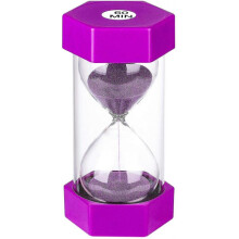 2024, Hourglass Sand Timer 60 Minute: Plastic Sand Clock,Giant Blue Sand Watch , arena 60 min Purple
