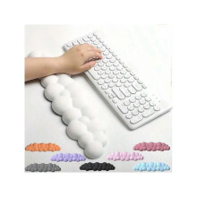 1pc Cloud Shape Keyboard Wrist Rest Pad, High Density PU Memory Foam Non-Slip Base, Ergonomic Design Wrist Support, Suitable for Home Office/Computer/