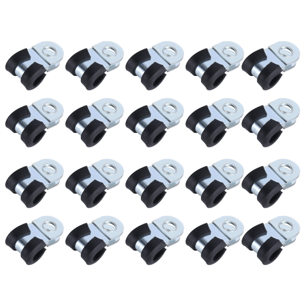 Rustproof 304 Stainless Steel Cable Clamp 8Mm R Type Hoop Pipe Clamp Reusable 8301343145062