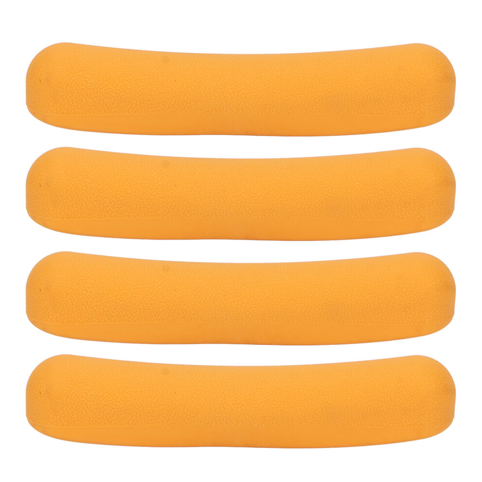 Orange 4Pcs Crutch Underarm Pads Prevent Slipping Soft