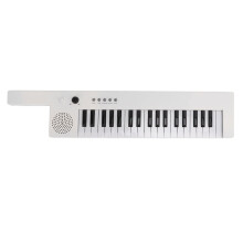 37-Tasten Keyboard Piano Tragbarer Gitarre Elektronisches Orgel Mini Keytar Bildungs-Musikinstrument BF-3755 Weiß