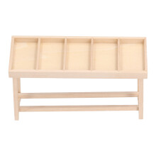 Miniature Wooden Doll House Fruit & Vegetable Rack 15.6x6cm