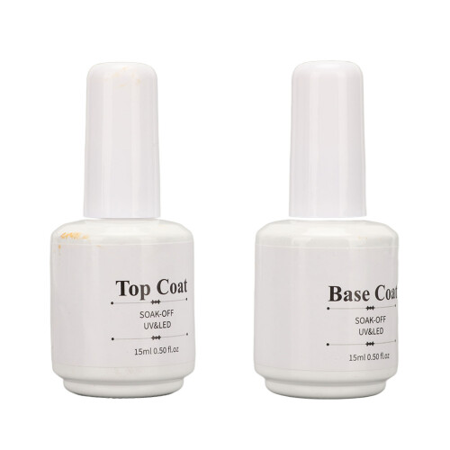 Nail Base Top Coat Set Super Bright Wear Resistant 2