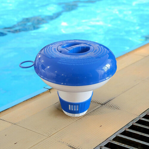 Floating Chlorine Dispenser for Pools - Small Dosing Float, Durable Chlorine Float, Compatible with All Pool Types 1
