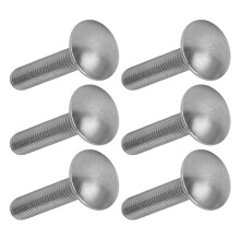 30pcs M8x1.25 Stainless Steel Square Coarse Thread Carriage Bolts DIN603