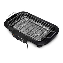 Electric Grill for Indoor and Outdoor Use, Non-Stick and Easy to Clean, ABS Material, Portable BBQ Grill