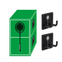 Badminton Racket Hanger | 4.5 x 4.5 x 3 cm Wall-Mounted Stainless Steel Hook for Garage Storage and Organization