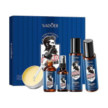 Full Men's Beard Multifunctional Care 5-Piece Sadoer Beard Moisturizing Cross-Border