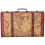Vintage Suitcase Portable Composite Wood Map 5