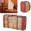 Vintage Suitcase Portable Composite Wood Map 12