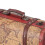 Vintage Suitcase Portable Composite Wood Map 15