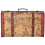 Vintage Suitcase Portable Composite Wood Map 6