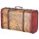 Vintage Suitcase Portable Composite Wood Map 4