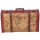 Vintage Suitcase Portable Composite Wood Map 3