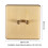 Doré 10 A Interrupteur à bascule à double commande et à double ouverture 86x86mm 4