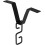 Refined Iron Construction Rain Chain Gutter Adapter Black With V-shaped Hook Hanger For Standard Gutters 2