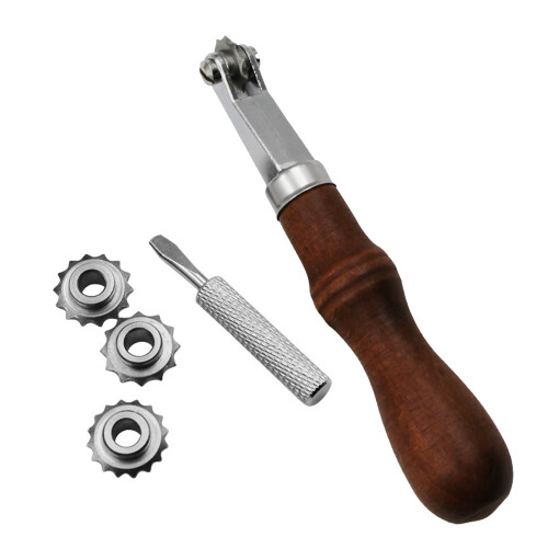 Kit d'outils d'espacement pour cuir – embossage et couture – réglable et durable.
