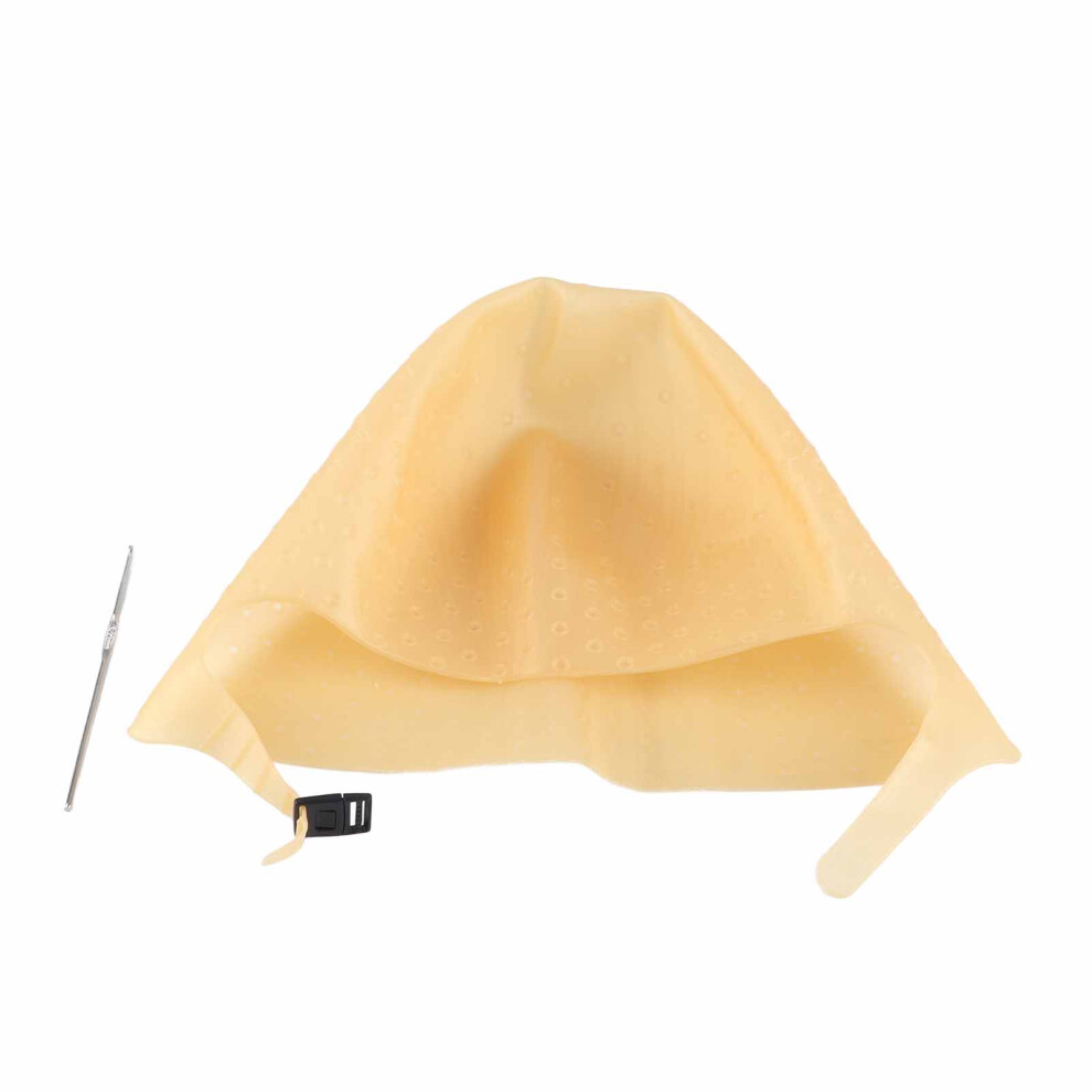 Gold Hair Coloring Highlighting Hat Silicone Reusable