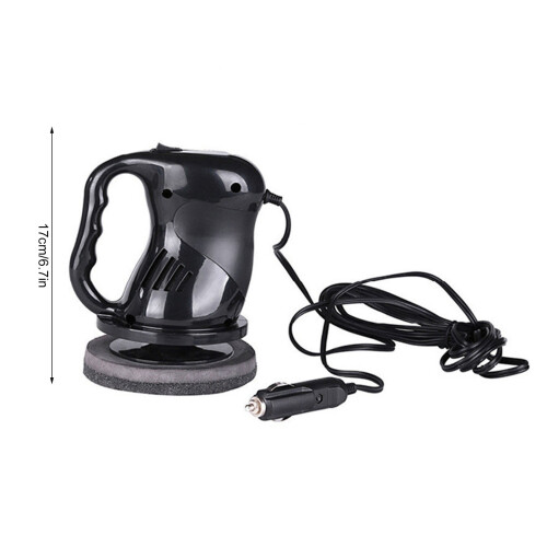 Electric Car Polisher Machine 40W Buffer Kit with 2 Pads Black/Orange 1