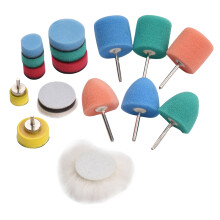 Mini-Aufpolsterungs-Polierpads Set, 16 Stück Mini-Detail-Polierpads, Polierschwämme Kit, Autopflege-Pads, Werkzeuge für Autowheel, Scheinwe