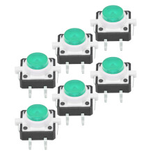 20 Stück 12x12x7,3 mm taktiler Drucktaster Schalter LED Momentary Taktile Drucktaster Schalter Grün