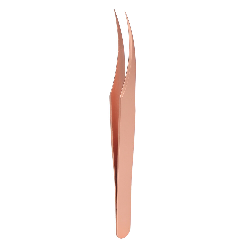 Gold Eyelash Extension Tweezers Stainless Steel