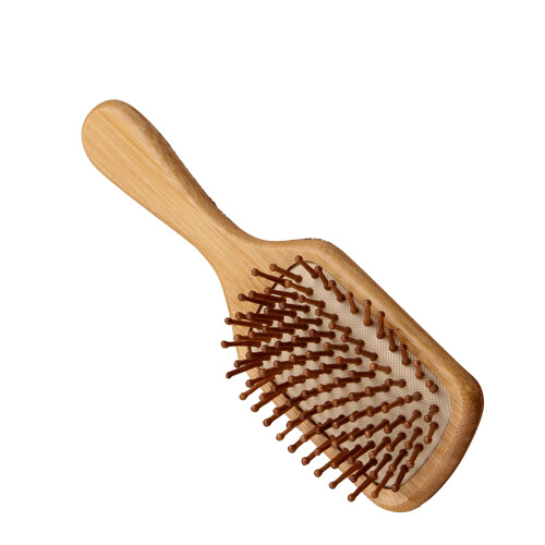 Bamboo Paddle Hair Brush Ergonomic Detangling 1